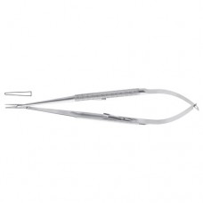 Micro Needle Holder Straight - Delicate Stainless Steel, 23 cm - 9"